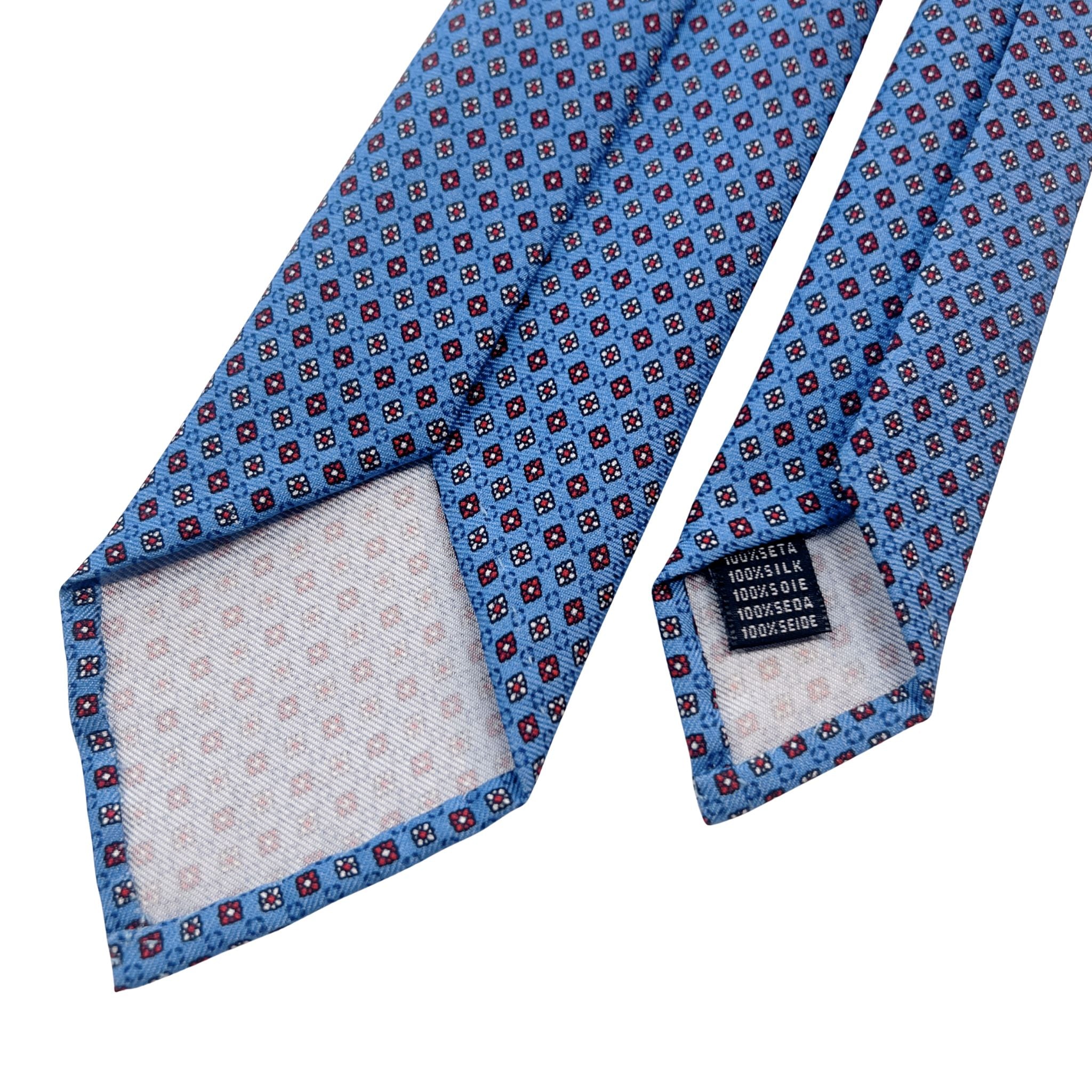 セッテピエゲ 小紋タイ ブルー208