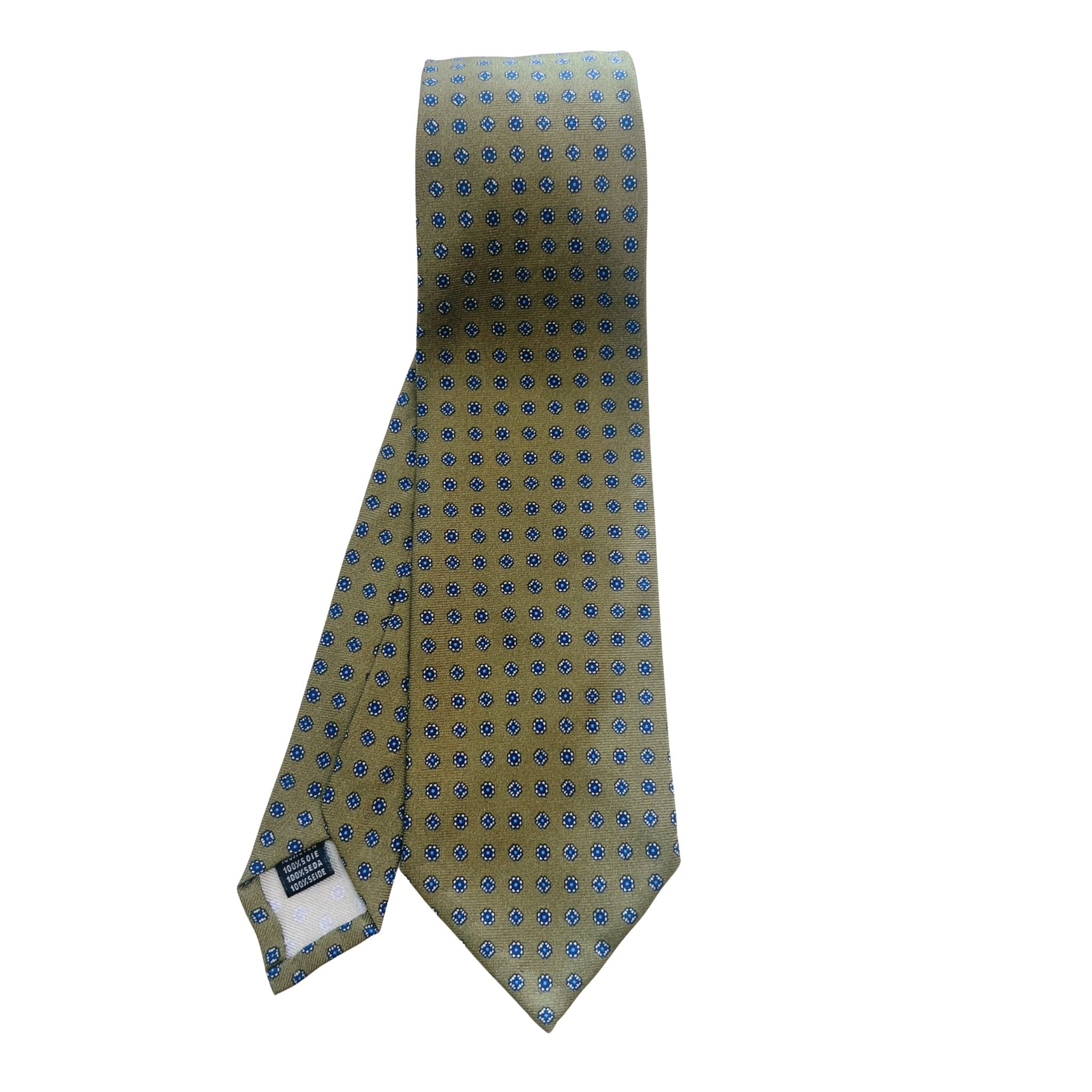 セッテピエゲ 小紋タイ グリーン214