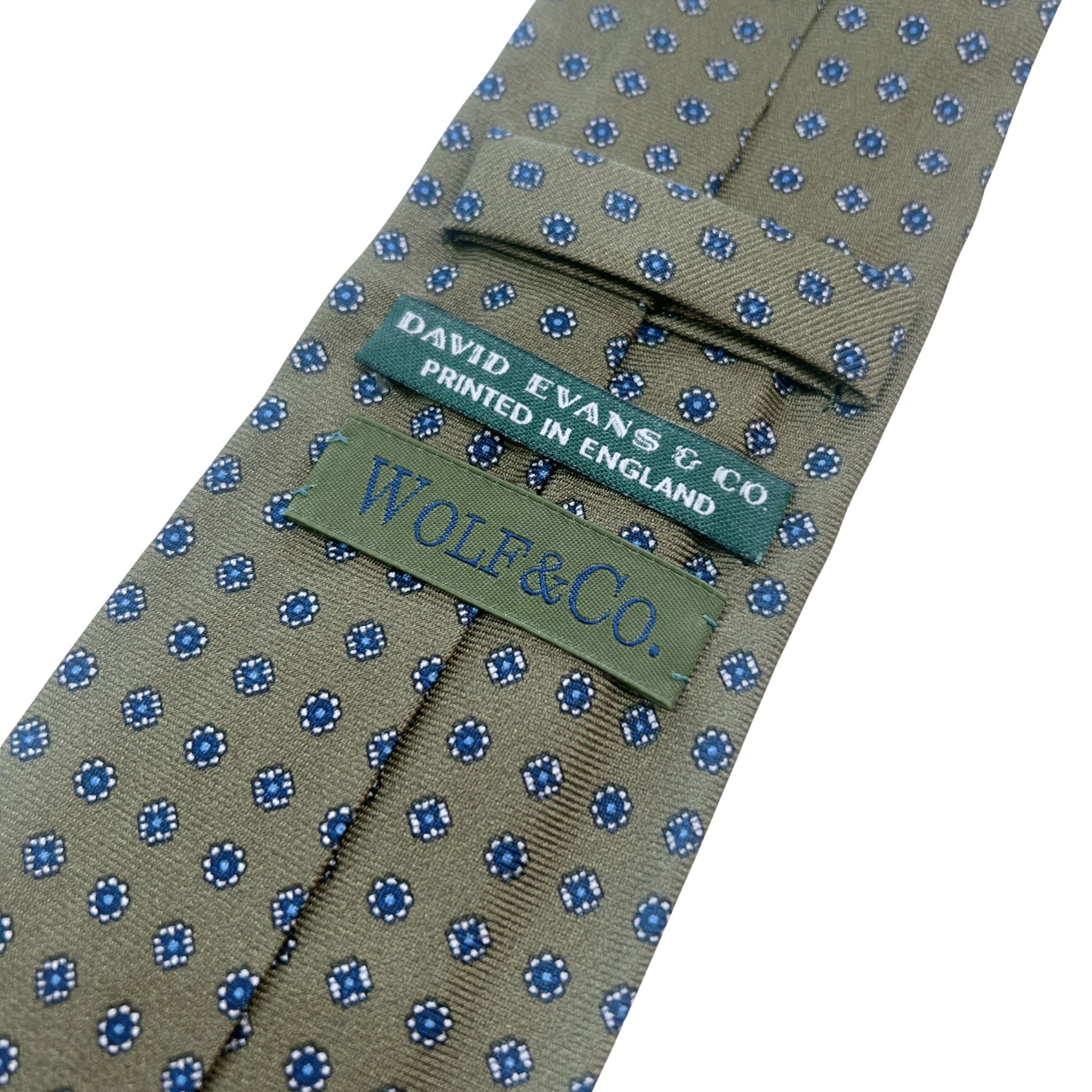 セッテピエゲ 小紋タイ グリーン214