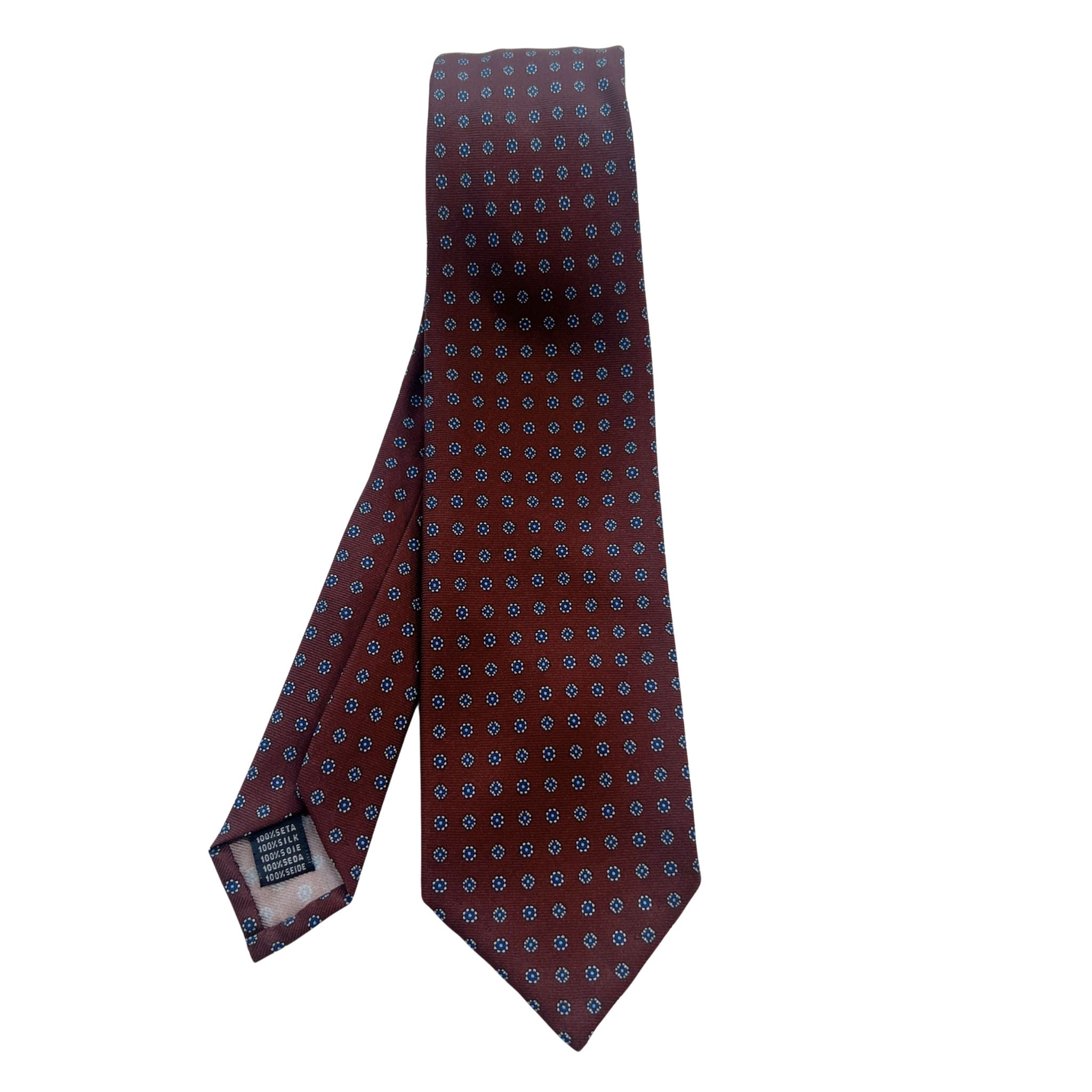 セッテピエゲ 小紋タイ ブラウン213