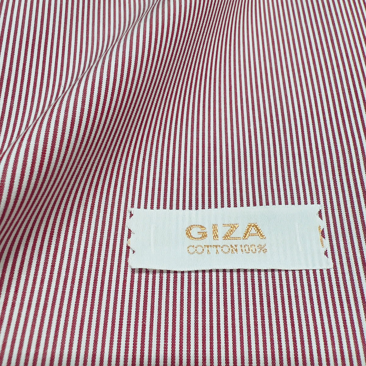 【GIZA】/ボルドーピンストライプ