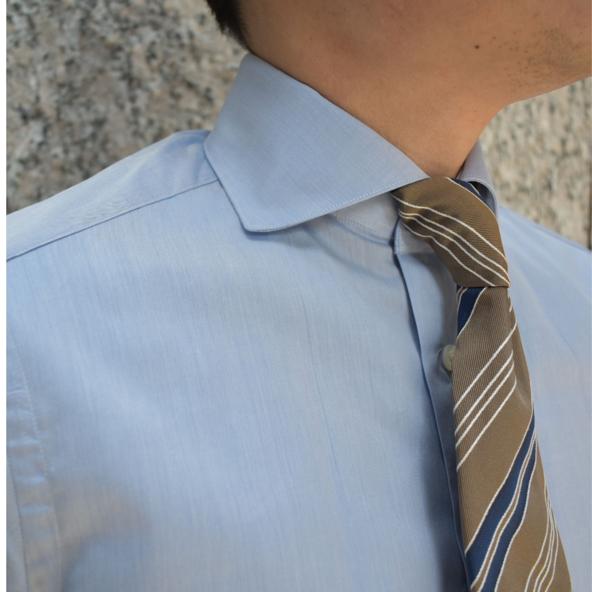 ホリゾンタル/サックスブルーツイル