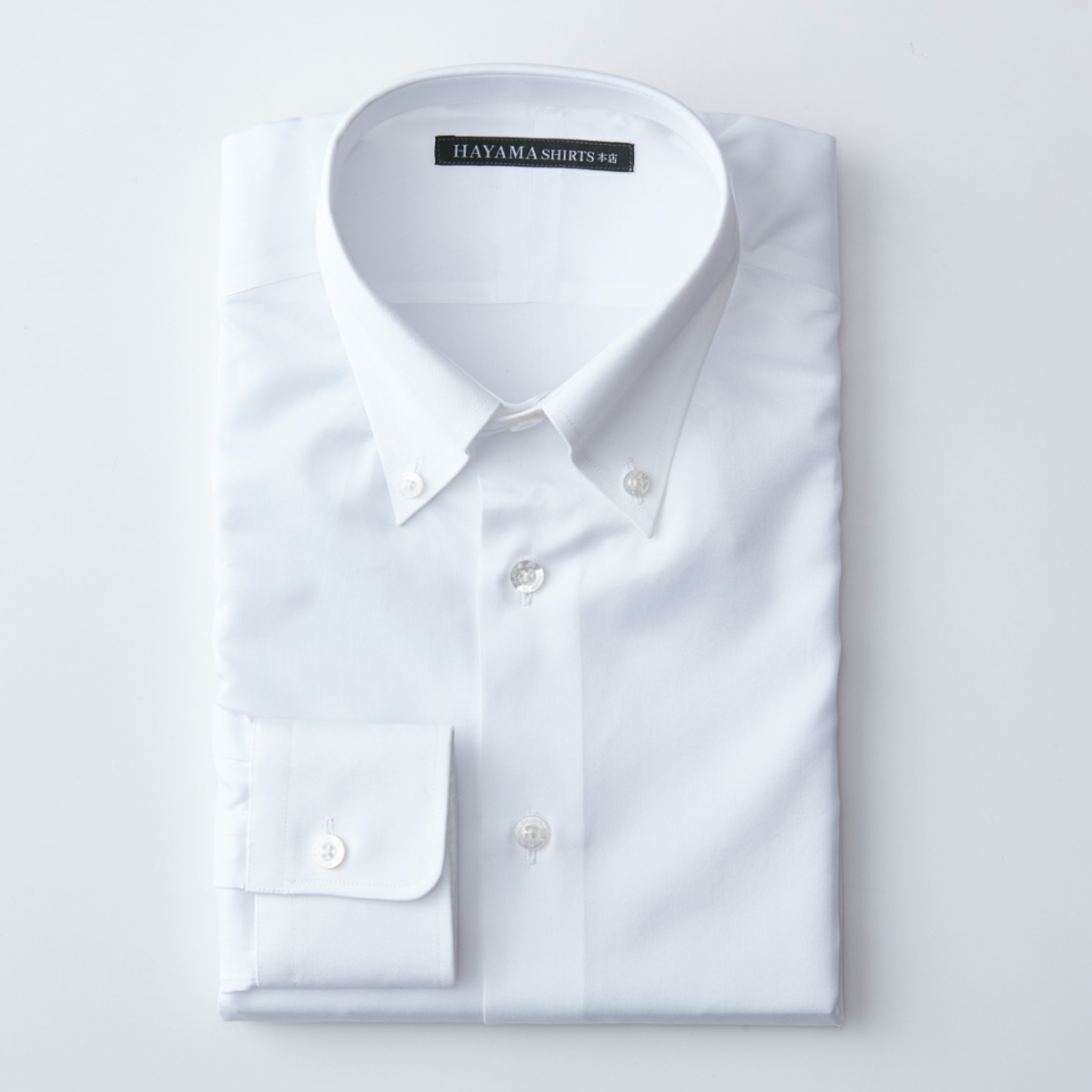 ボタンダウン/ホワイトブロード