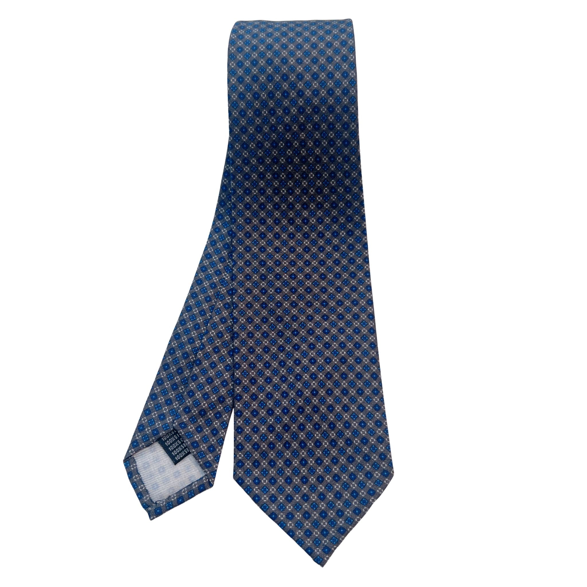 セッテピエゲ  小紋タイ グレー209