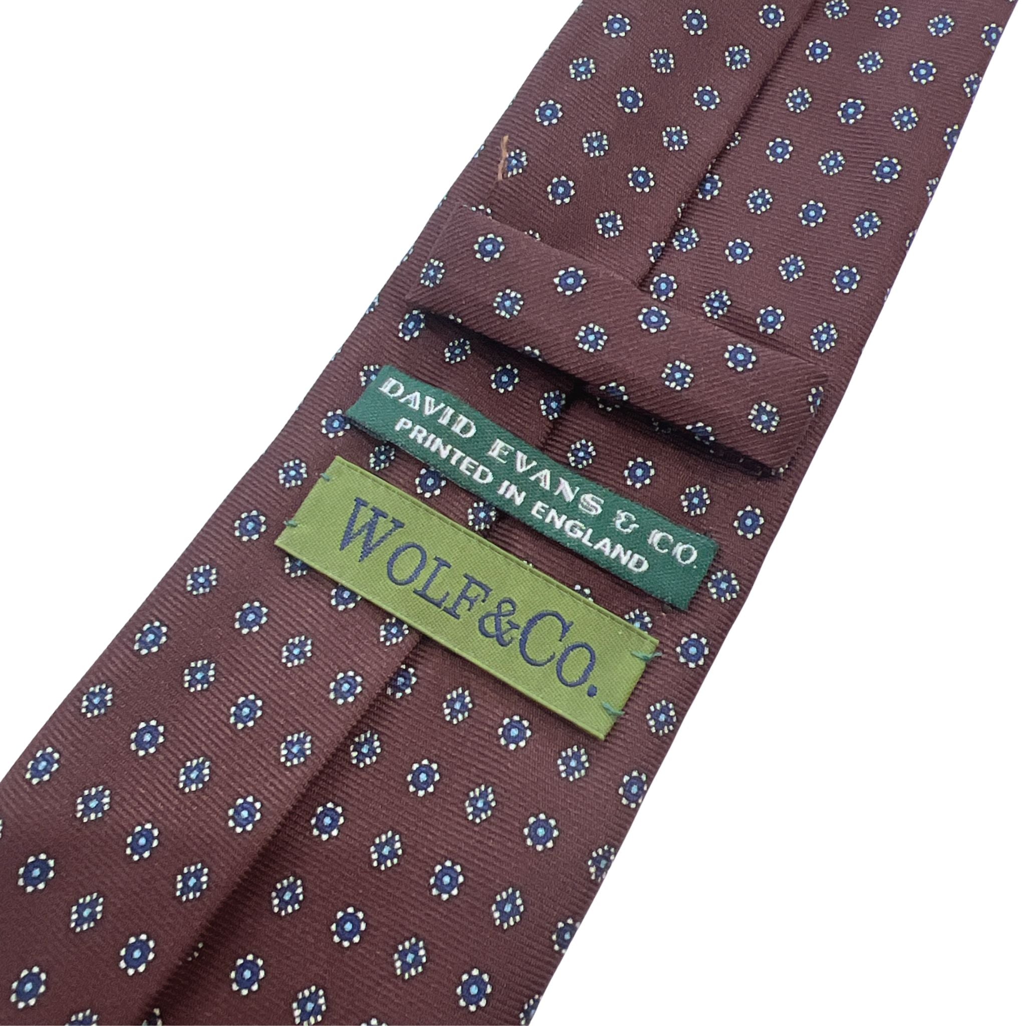 セッテピエゲ  小紋タイ  ブラウン213